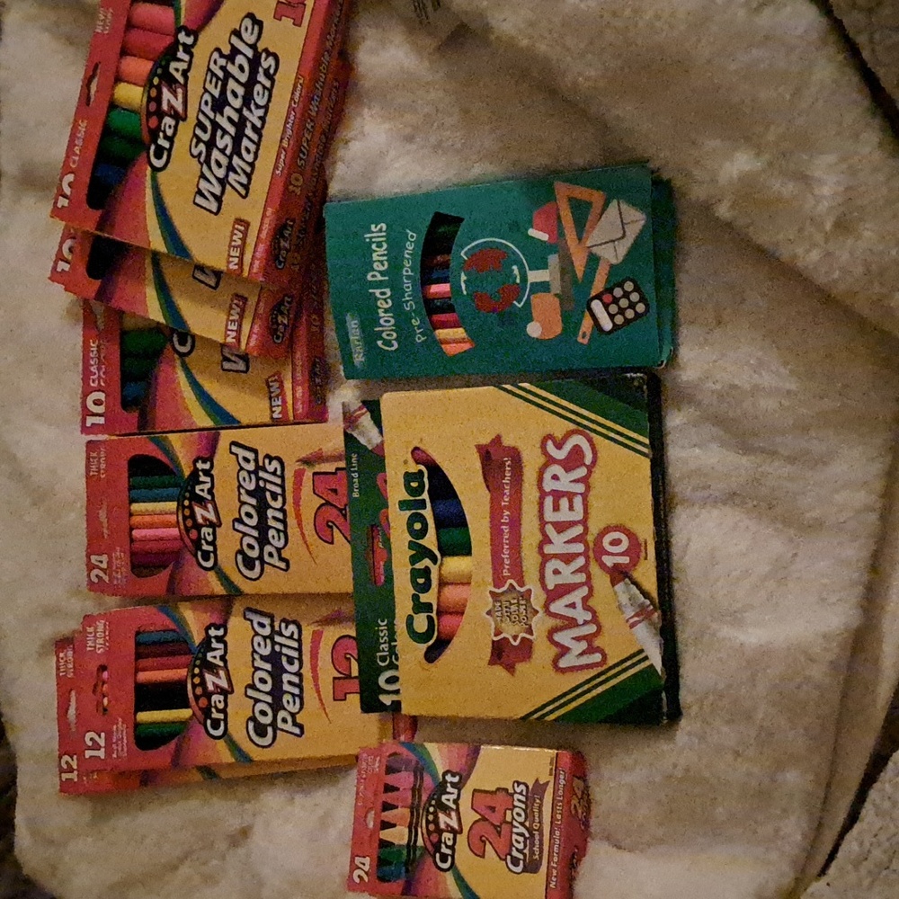 CrazArt & Crayola Assorted Art Supplies Various